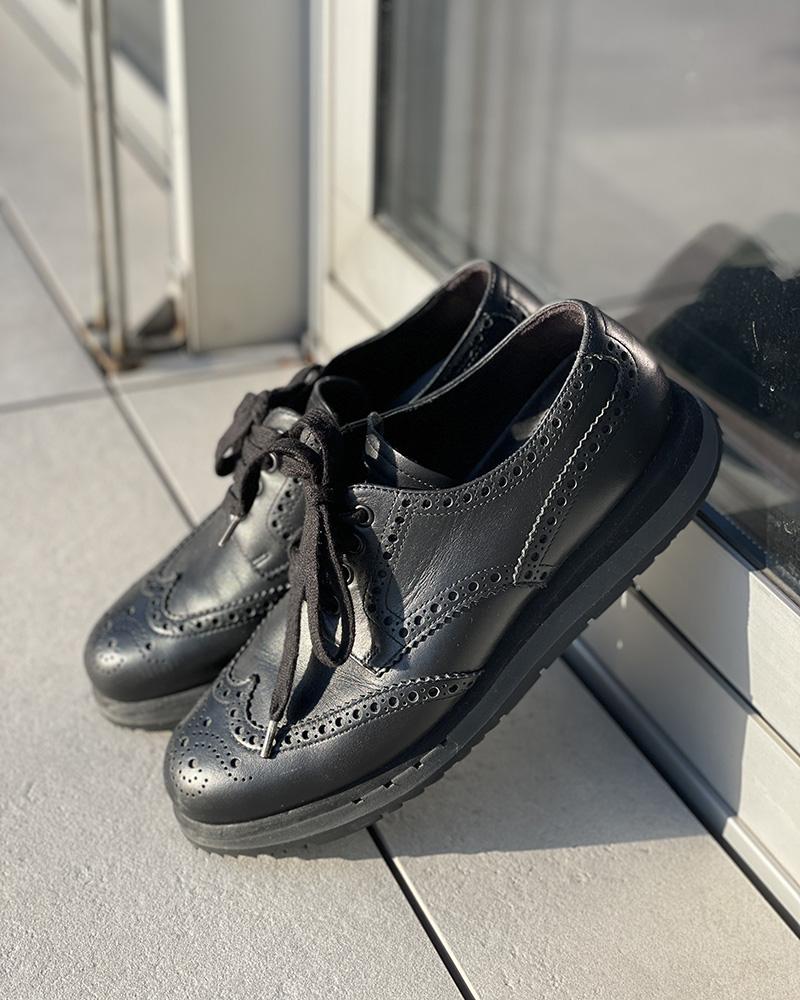 Polobotky pánské Prada FUL BROGUE DERBY černé