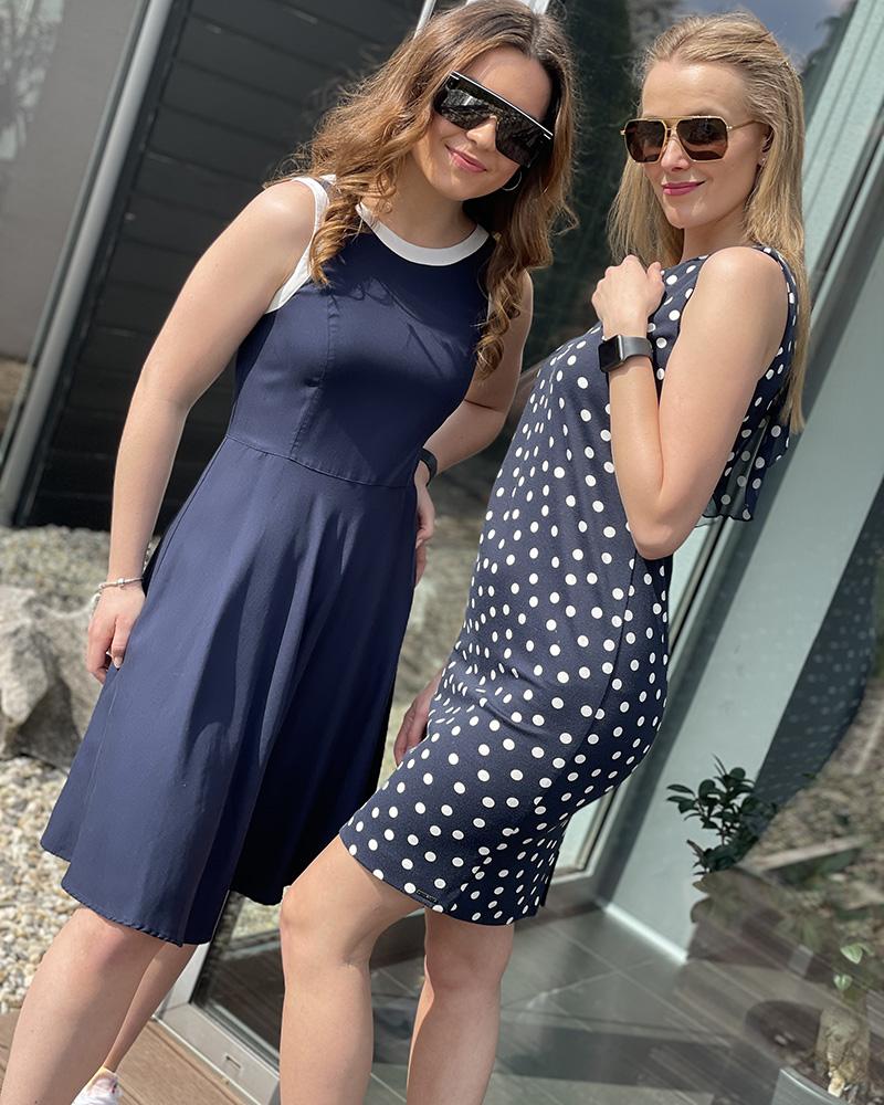 Women's dress Gant blue with white trim