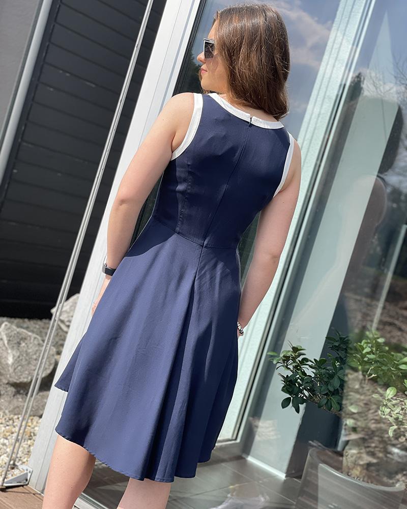 Women's dress Gant blue with white trim