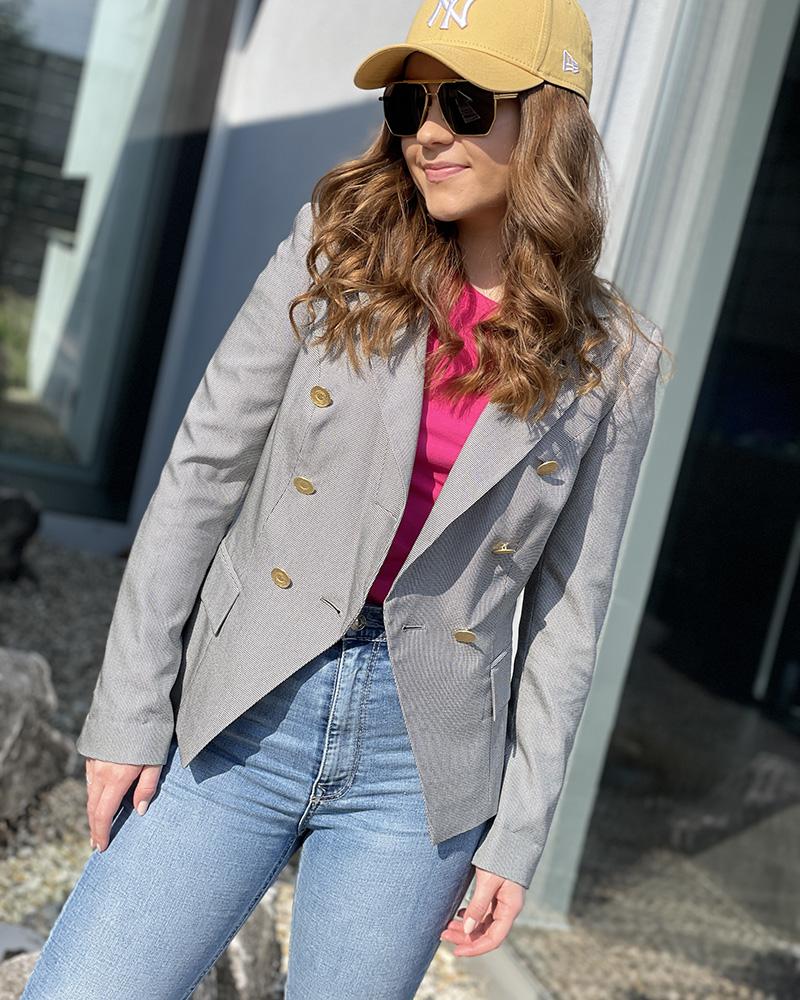 Women's jacket Massimo Dutti fine check