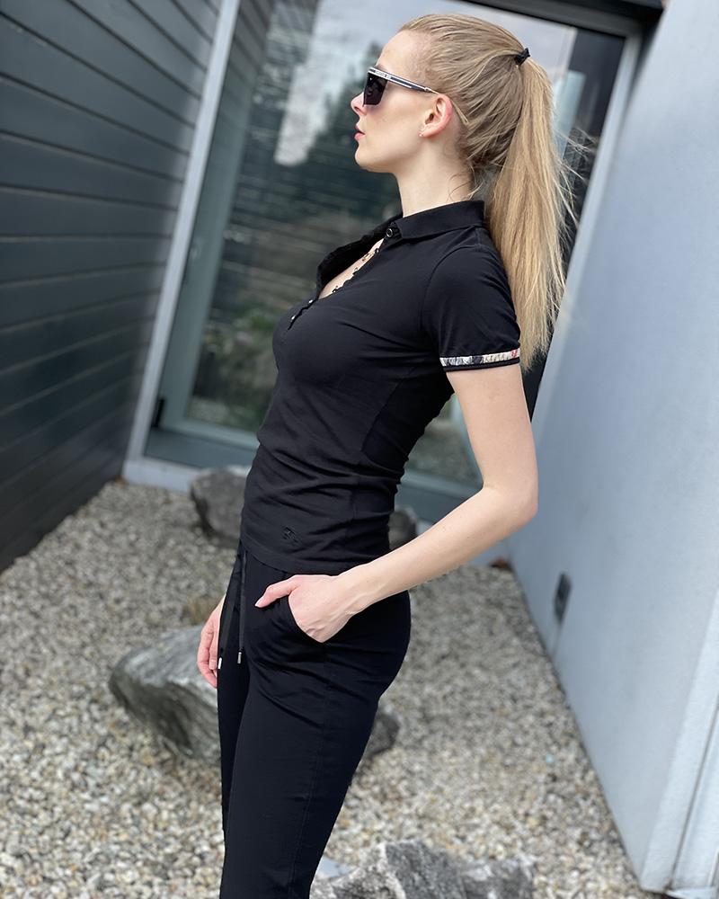 Polo triko dámské Burberry černé