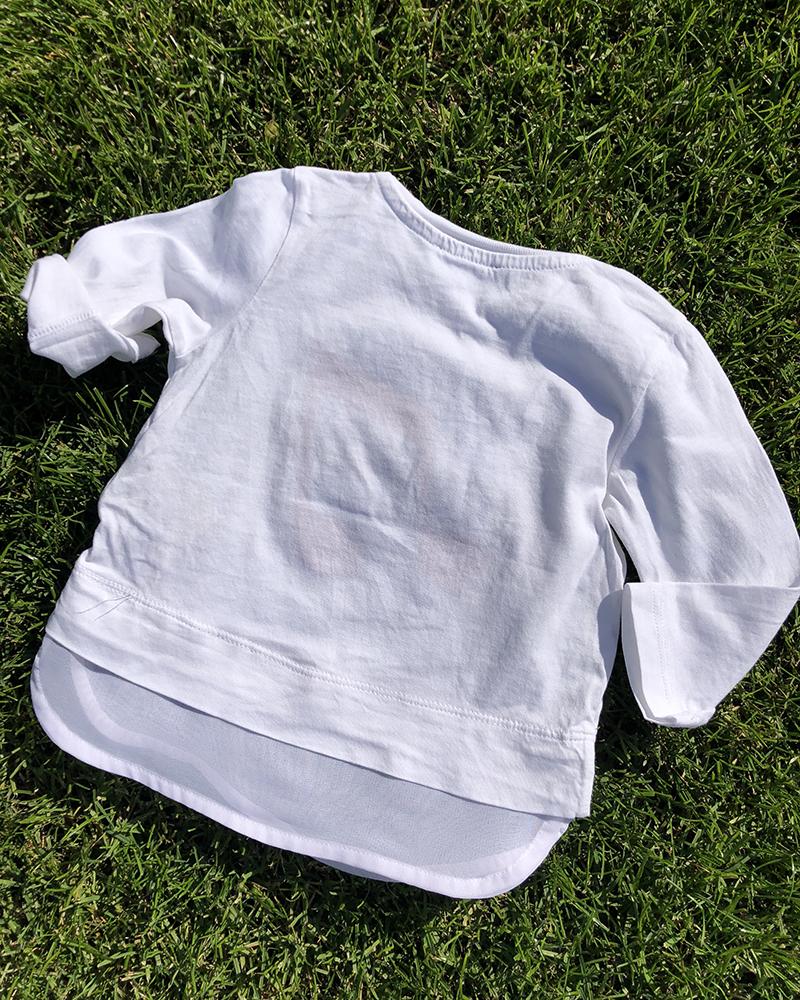 Triko dětské Diesel bílé s nápisem