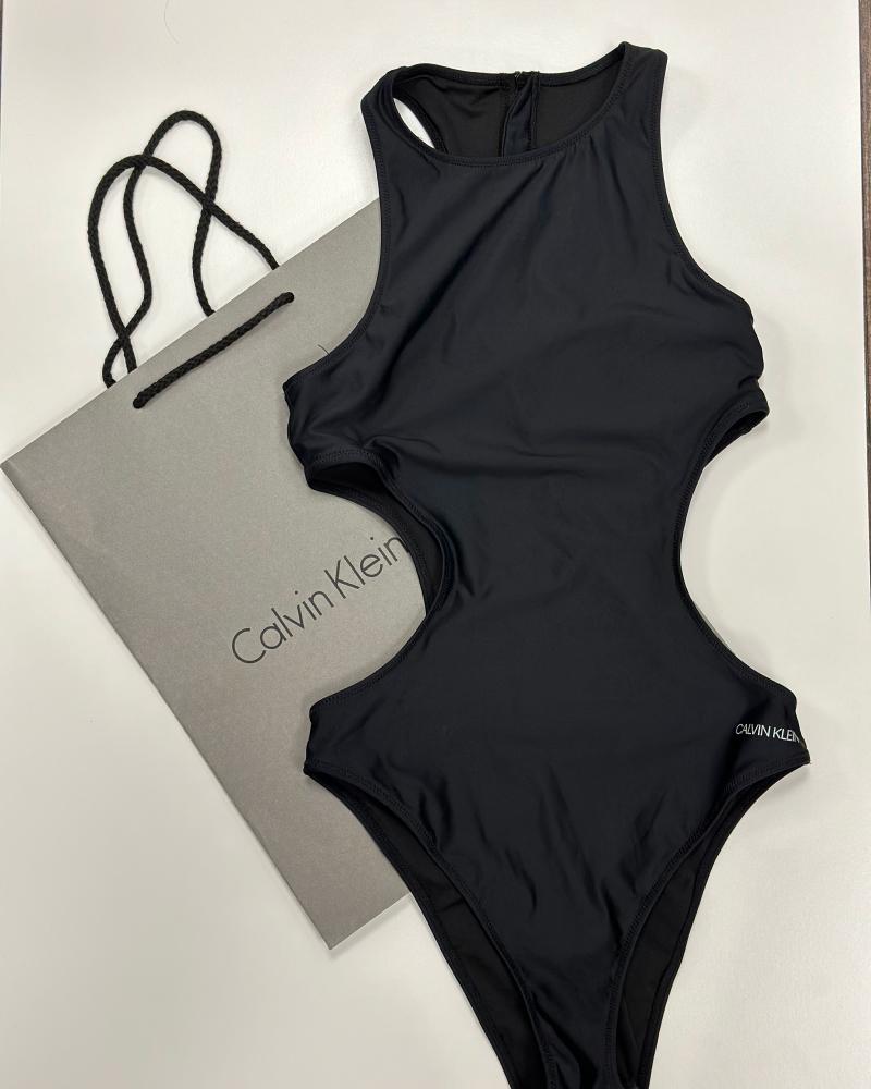 Plavky dámské Calvin Klein černé celkové