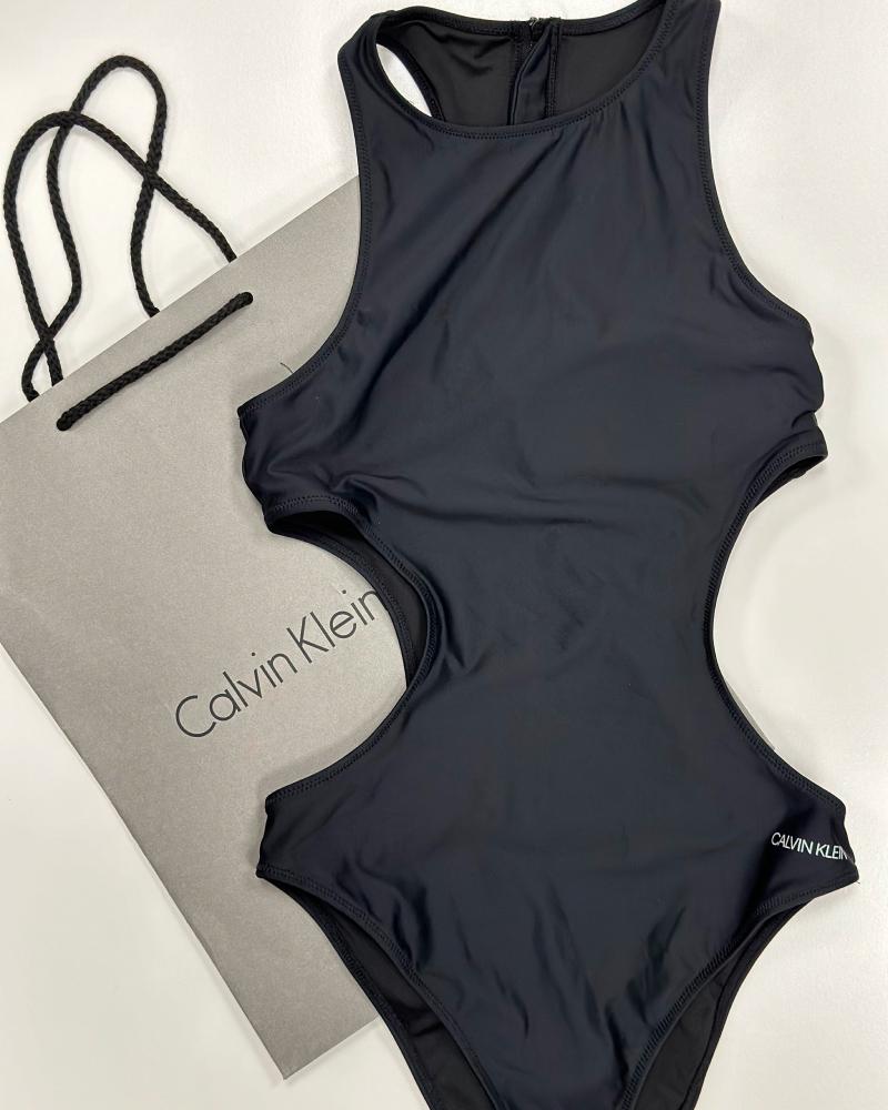 Plavky dámské Calvin Klein černé celkové