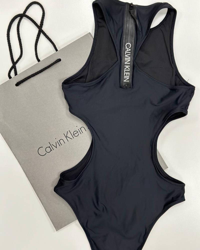 Plavky dámské Calvin Klein černé celkové