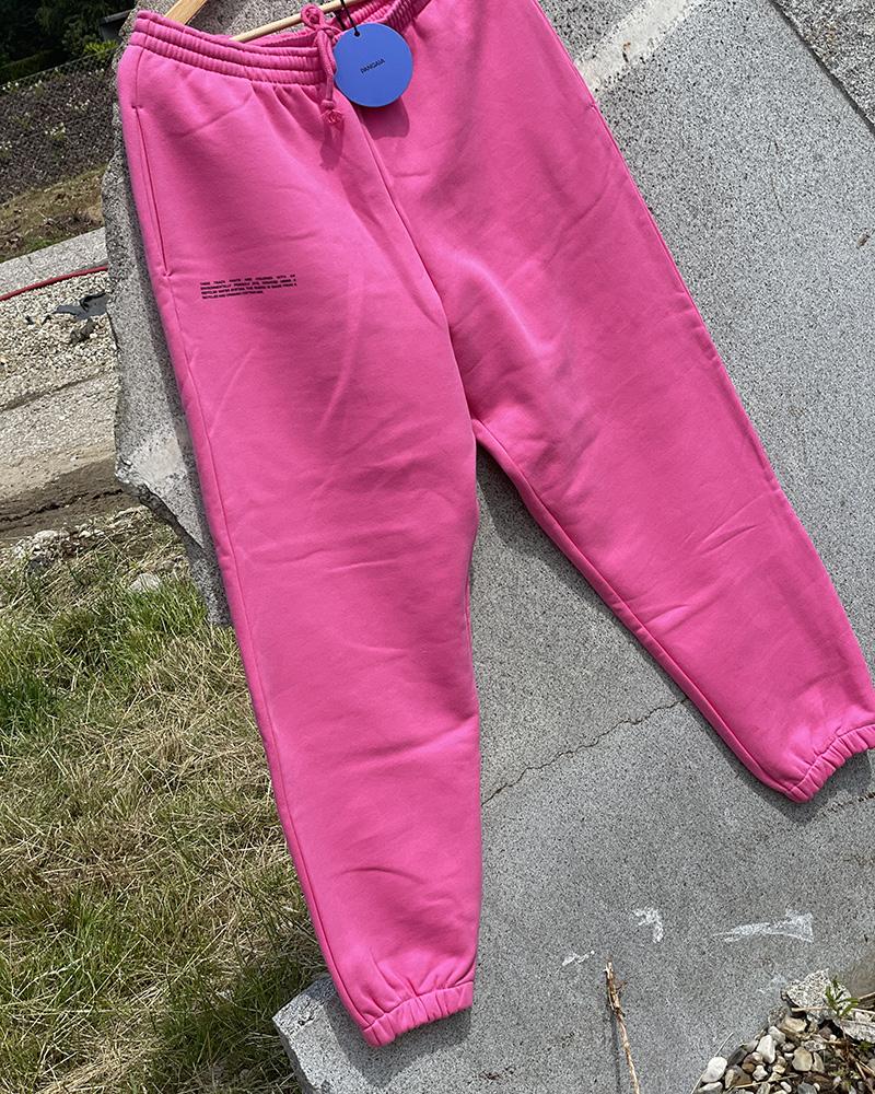 Tepláky dámské Pangaia sytě růžové