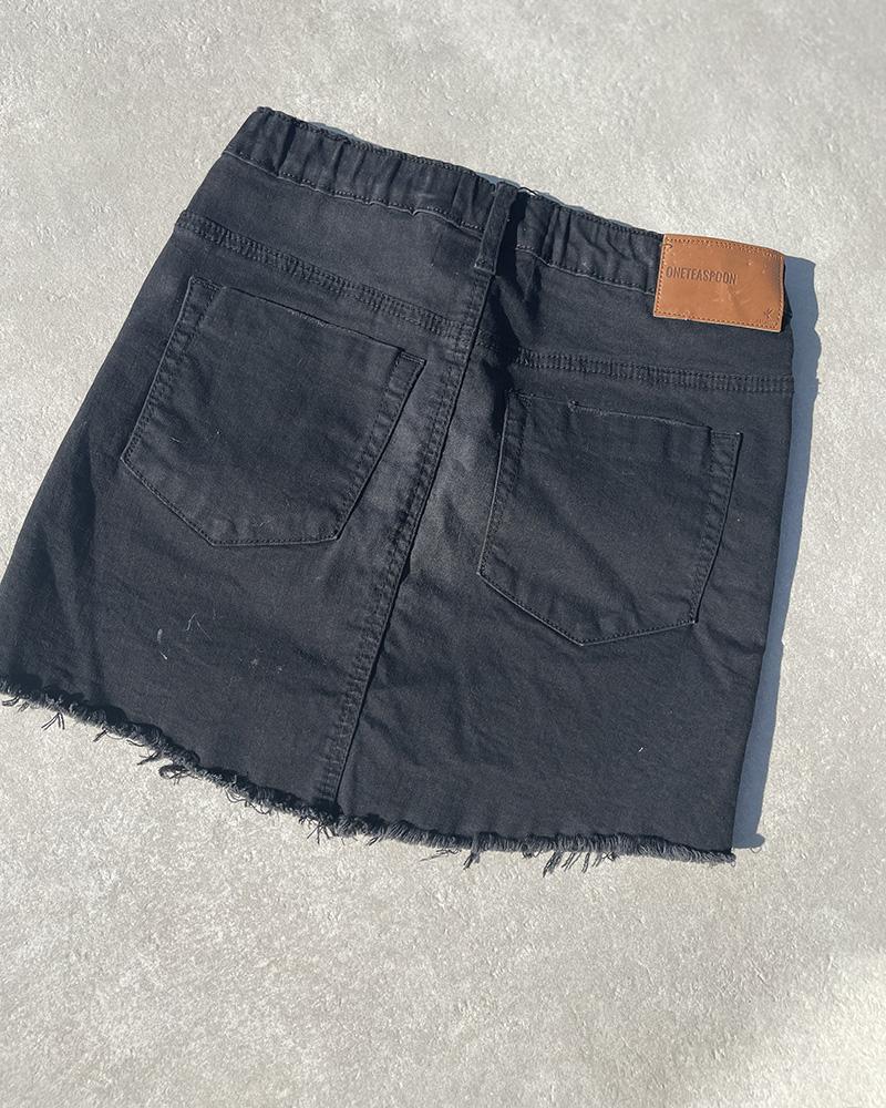 Sukně dětská OneTeaspoon džínová černá