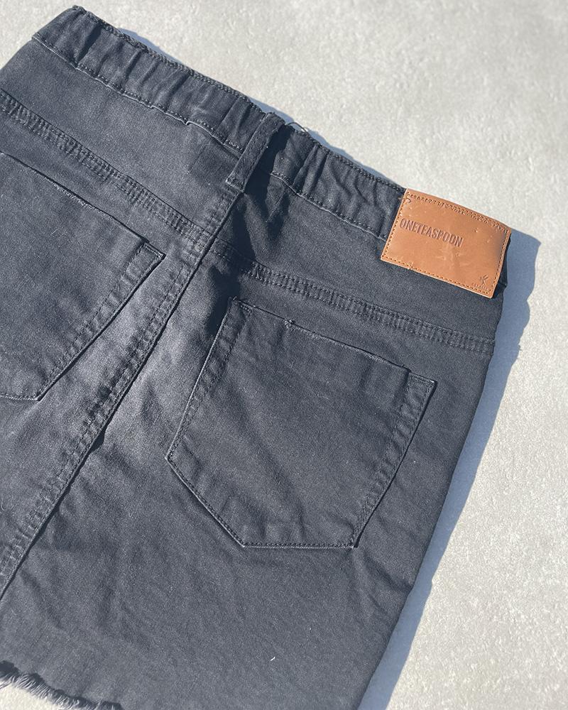 Sukně dětská OneTeaspoon džínová černá