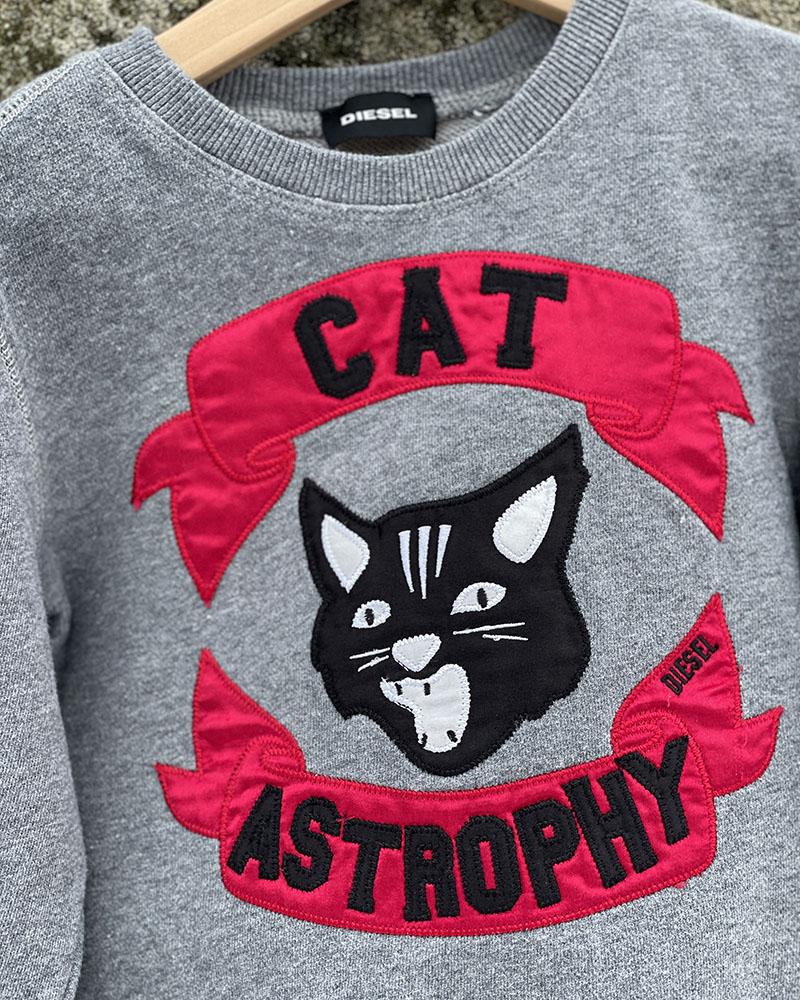 Mikina dětská Diesel CAT ASTROPHY šedá