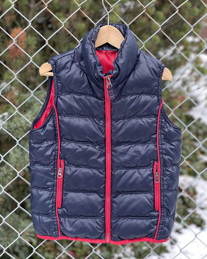 Napapijri blue children's vest with inscription