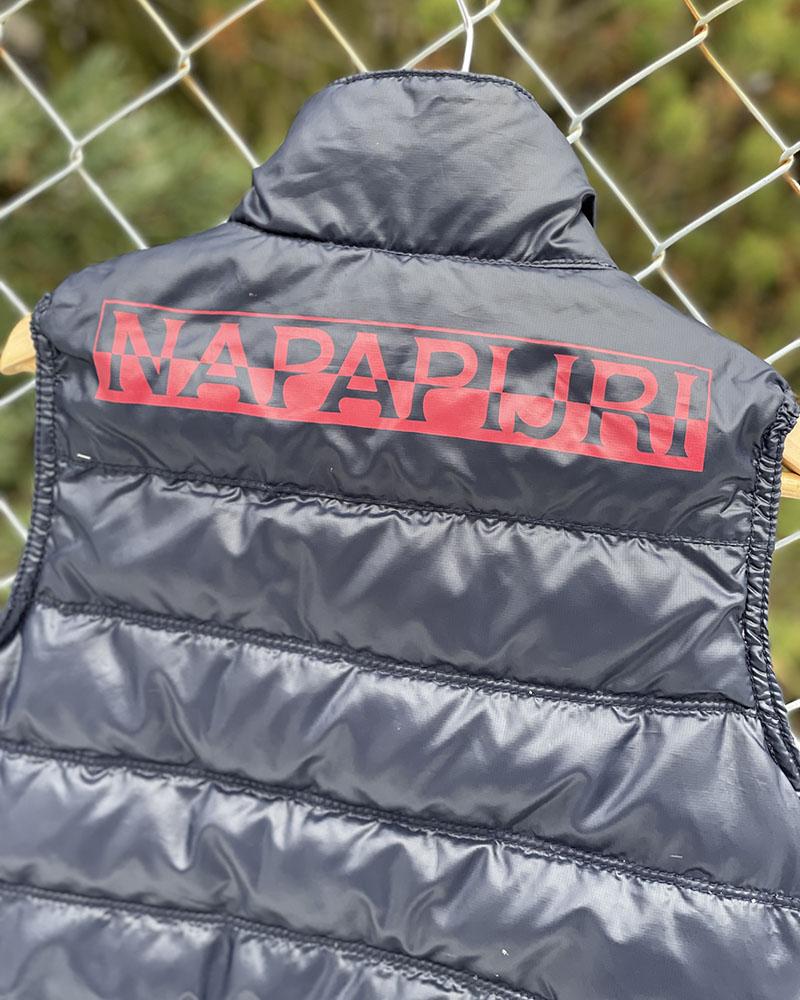 Napapijri blue children's vest with inscription