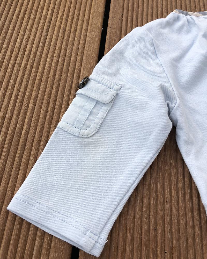 Triko dětské Burberry světle modré