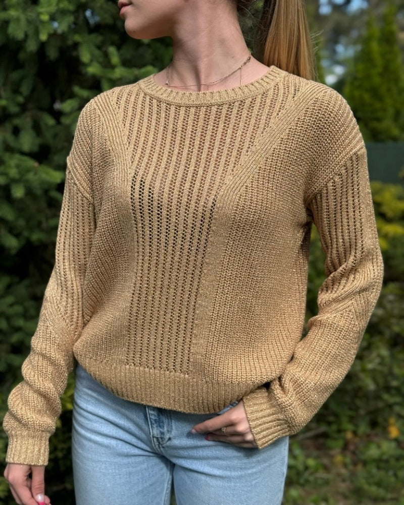 svetr_patrizia_pepe_damsky_zlaty_xs