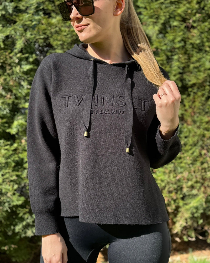 Twinset_mikina_svetr_černa_XS