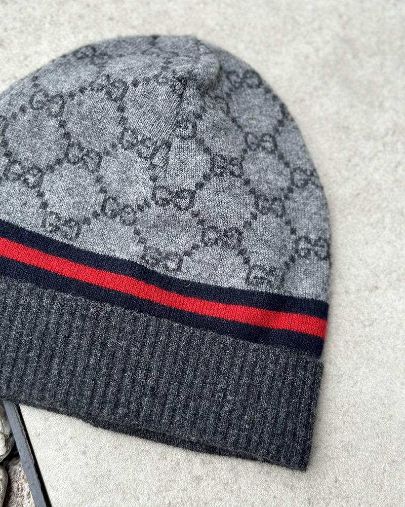 Gucci gray children's cap with logos