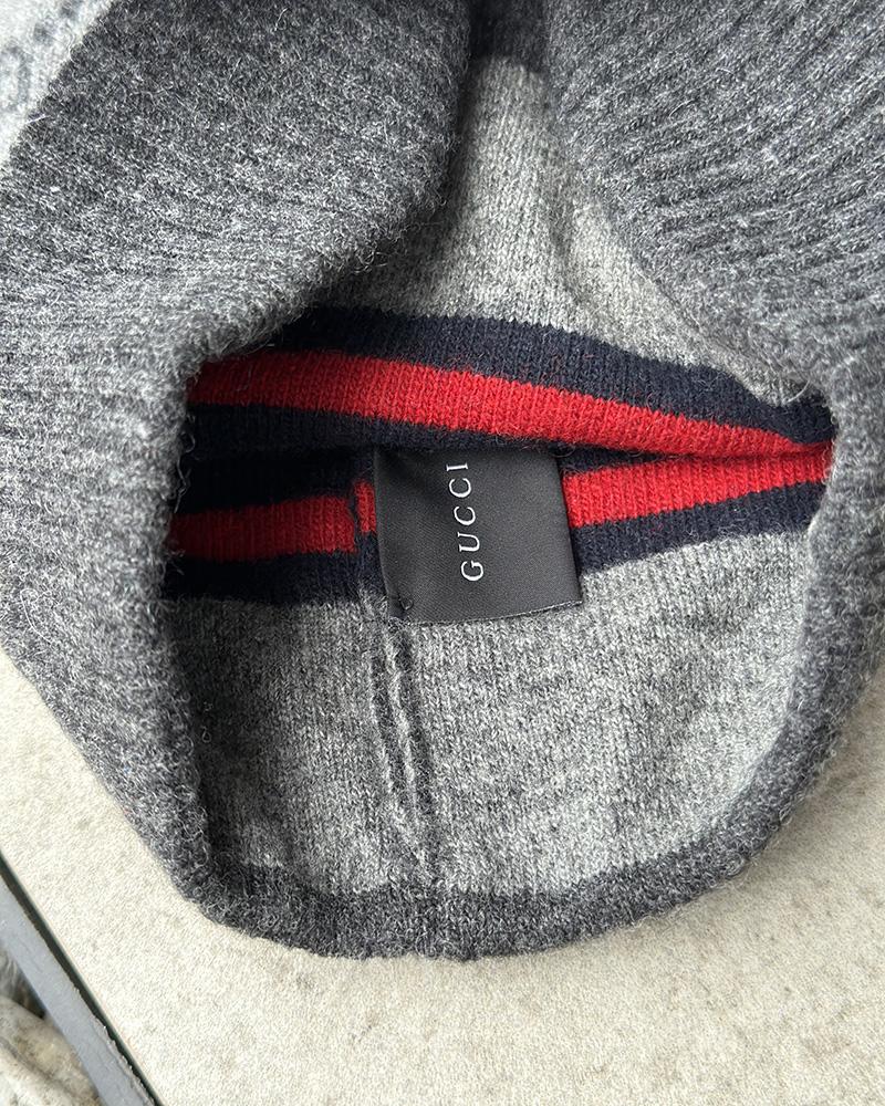 Gucci gray children's cap with logos