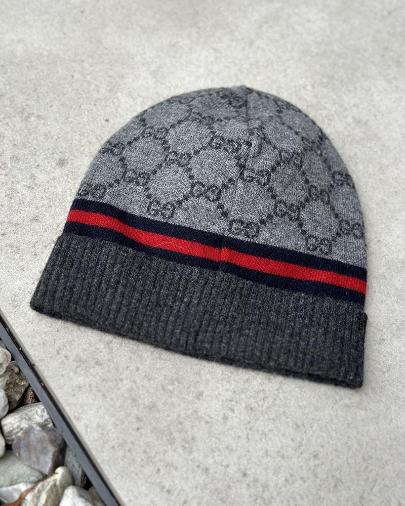 Gucci gray children's cap with logos