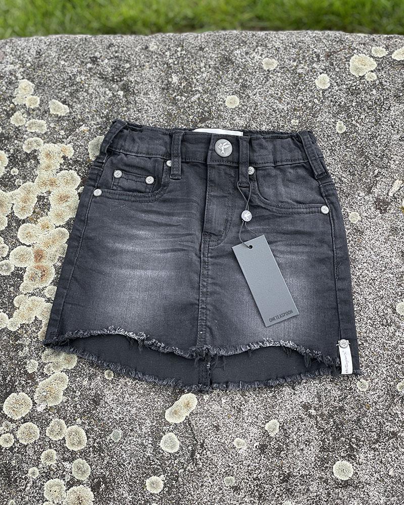 Children's skirt OneTeaspoon denim black