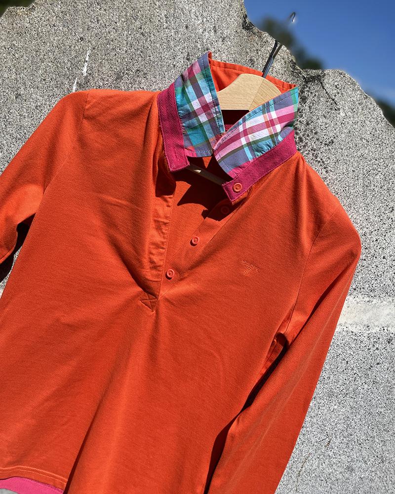 Women's polo shirt Gant orange