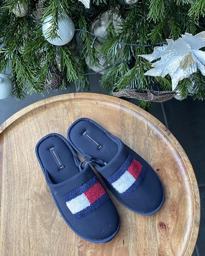 Tommy Hilfiger men's slippers dark blue