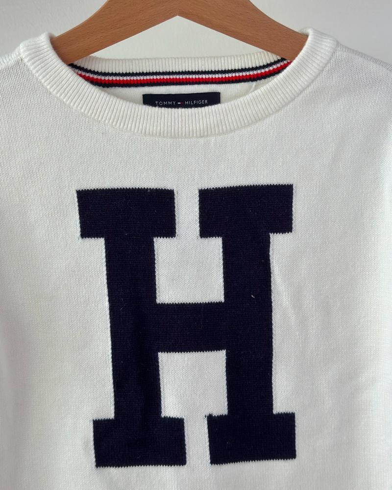 Tommy Hilfiger children's sweater white longer