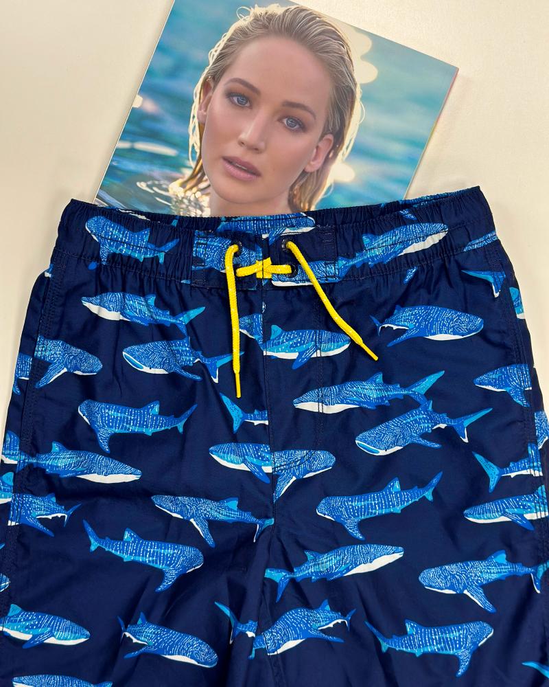 Children's swimwear Gap blue with fish