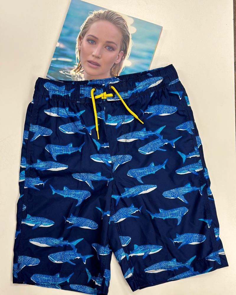 Children's swimwear Gap blue with fish