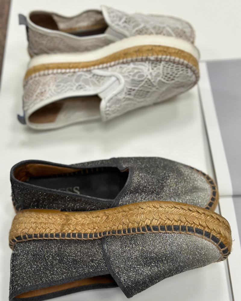 Espadrilky dámské Guess černé s melírem