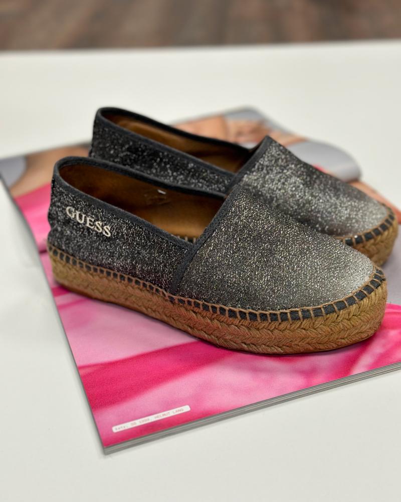 Espadrilky dámské Guess černé s melírem