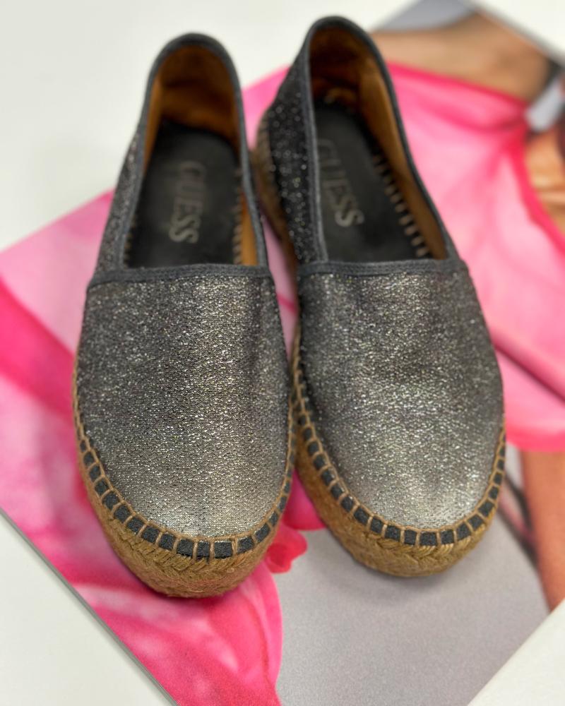 Espadrilky dámské Guess černé s melírem