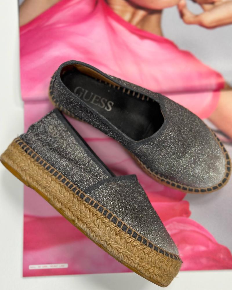 Espadrilky dámské Guess černé s melírem