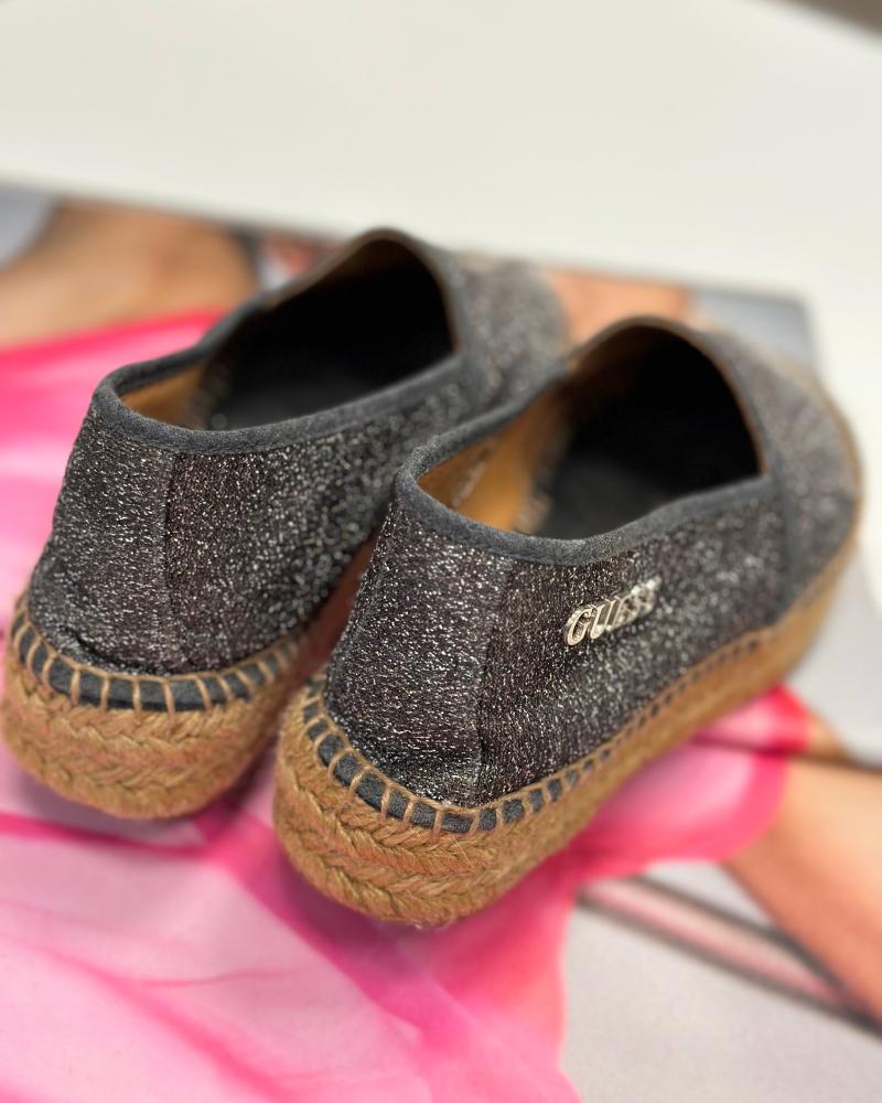 Espadrilky dámské Guess černé s melírem