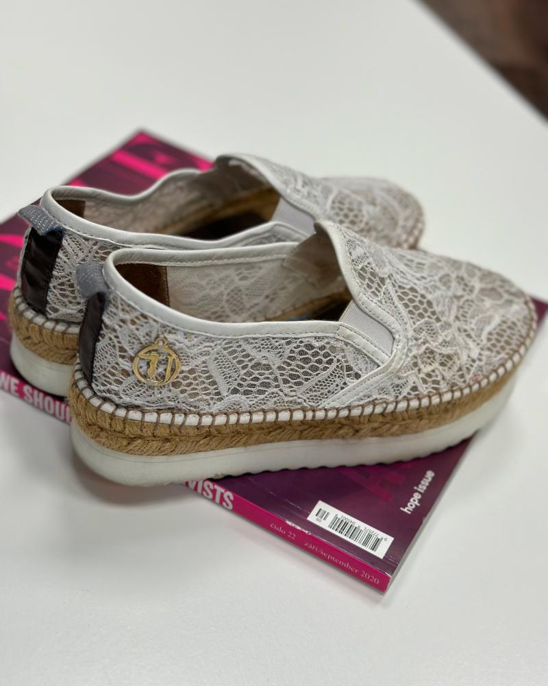 Espadrilky dámské Trussardi bílé