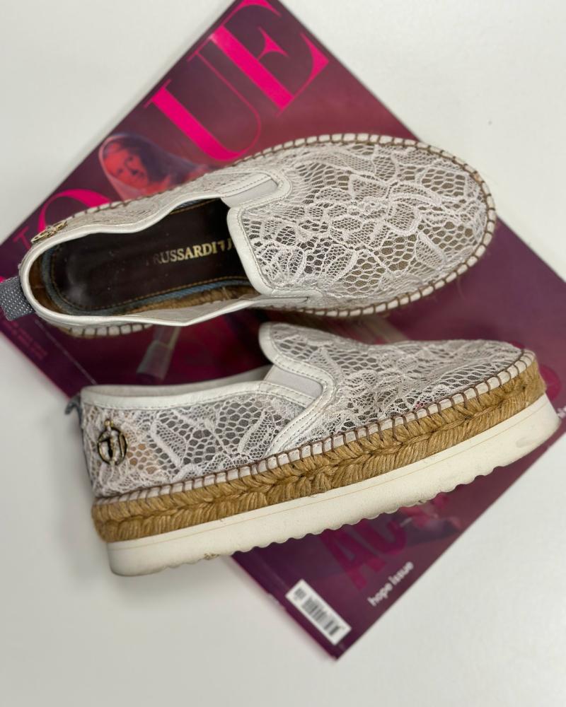 Espadrilky dámské Trussardi bílé