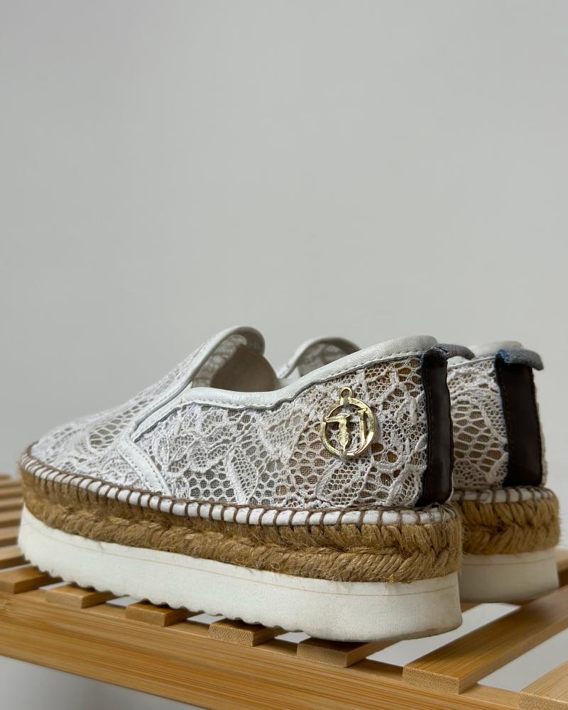 Espadrilky dámské Trussardi bílé