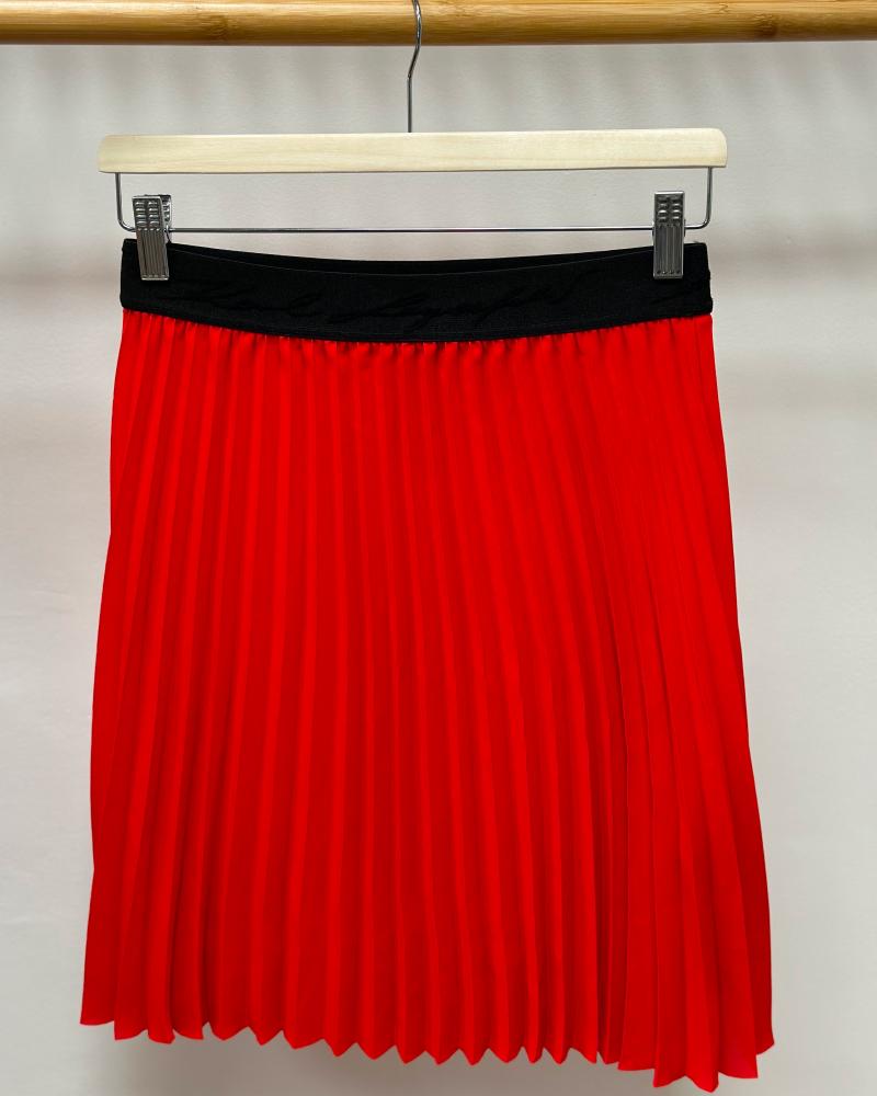 Women's skirt Karl Lagerfeld red pleated