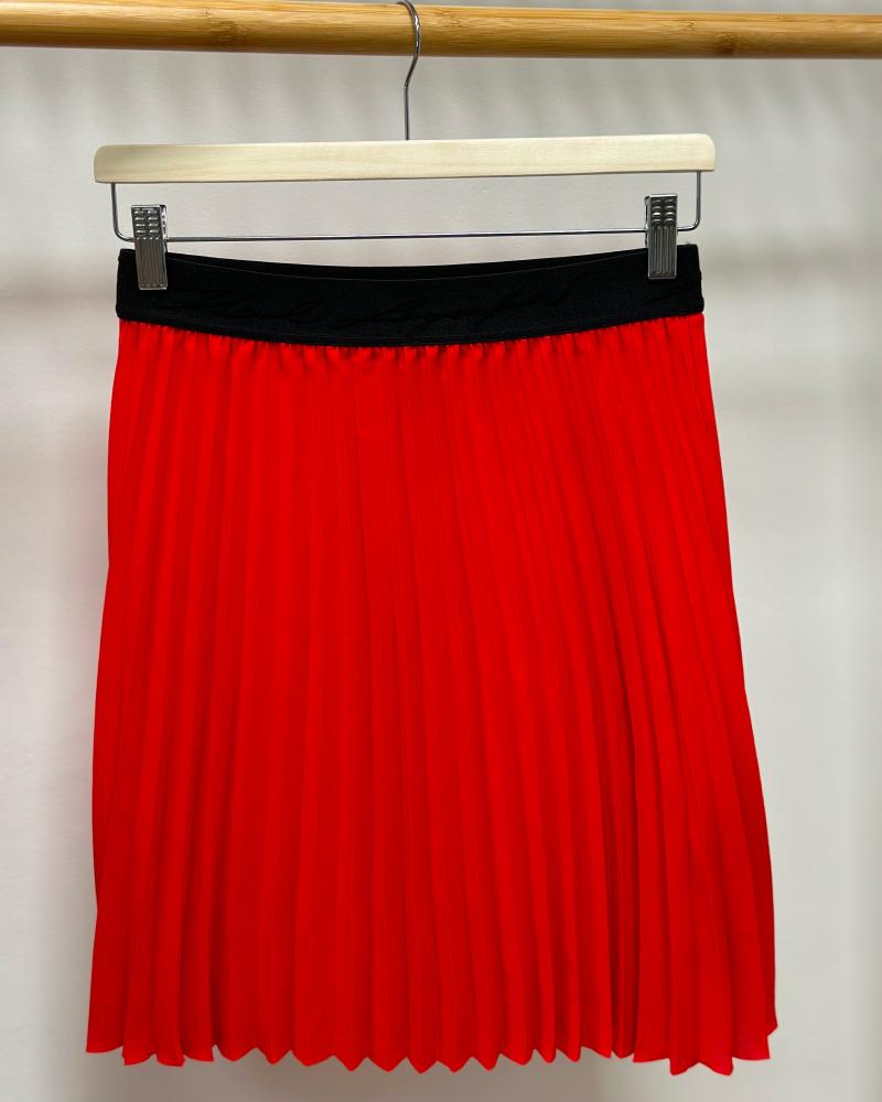 Women's skirt Karl Lagerfeld red pleated