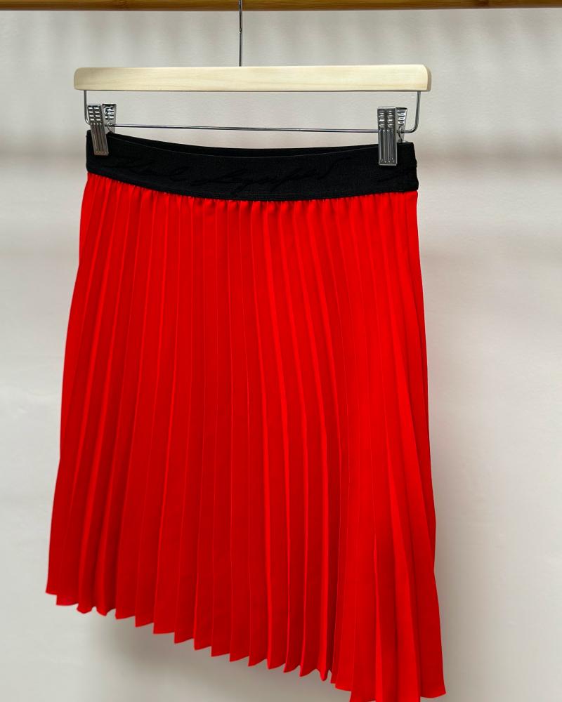 Women's skirt Karl Lagerfeld red pleated