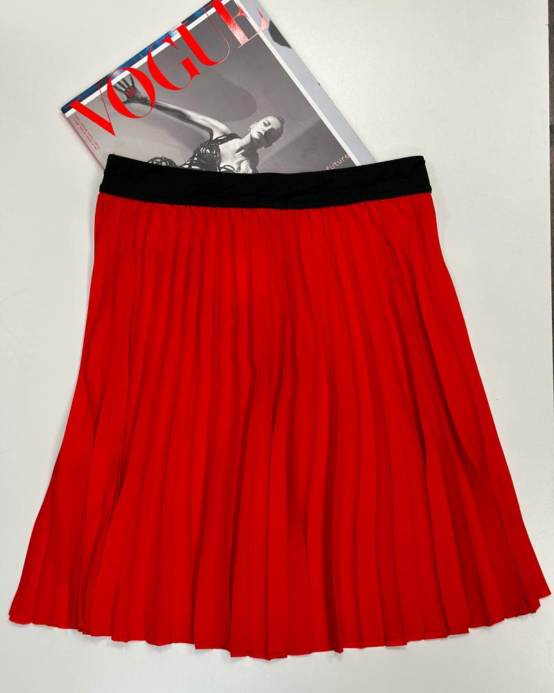 Women's skirt Karl Lagerfeld red pleated