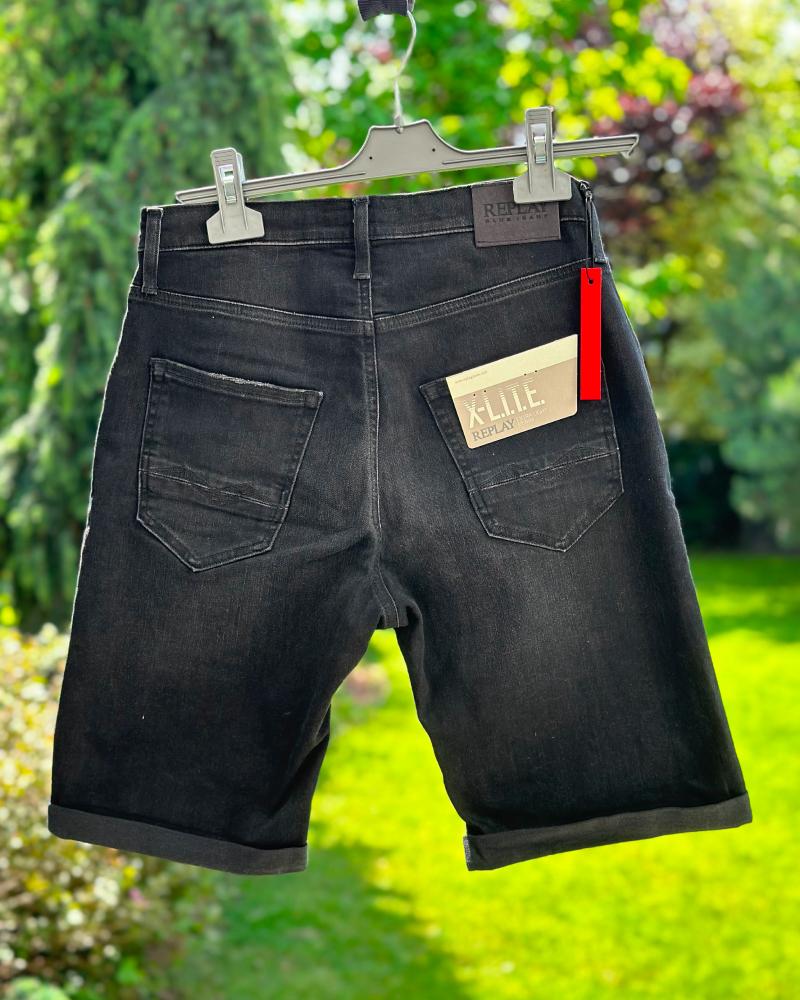 Children's shorts Replay black denim