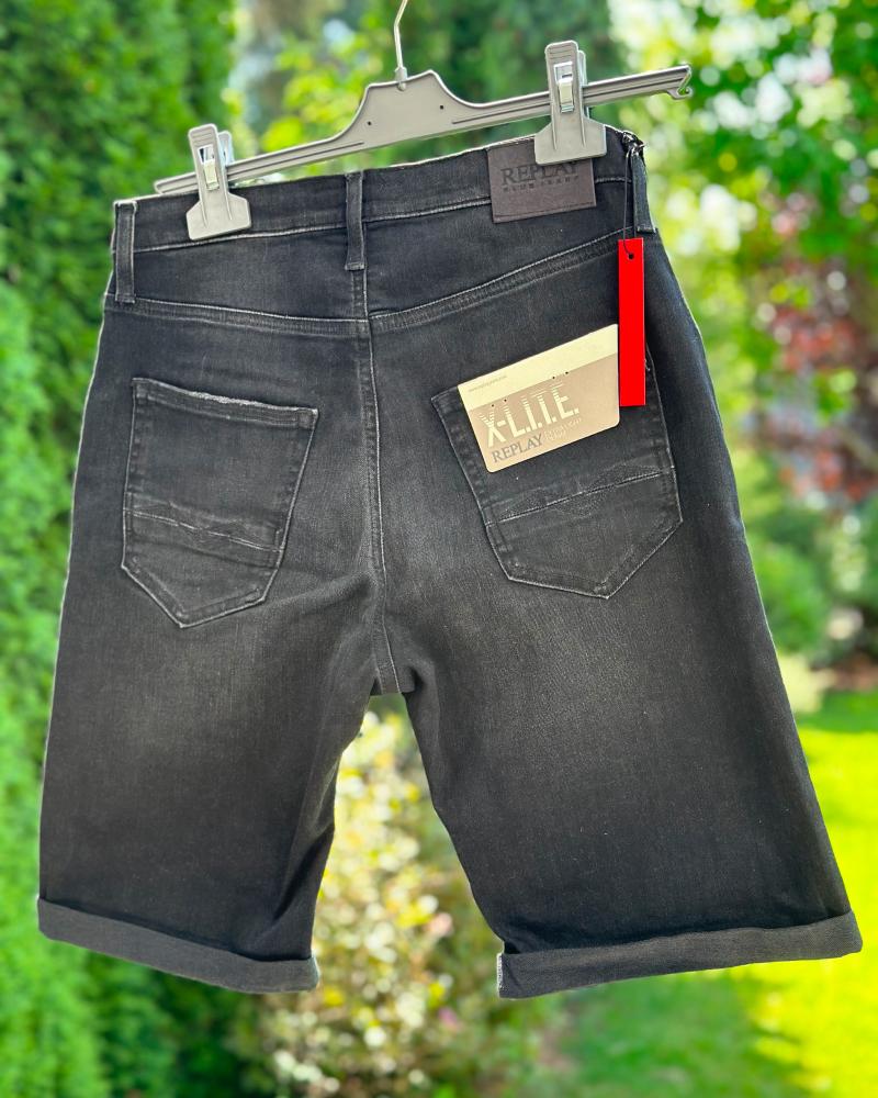 Children's shorts Replay black denim