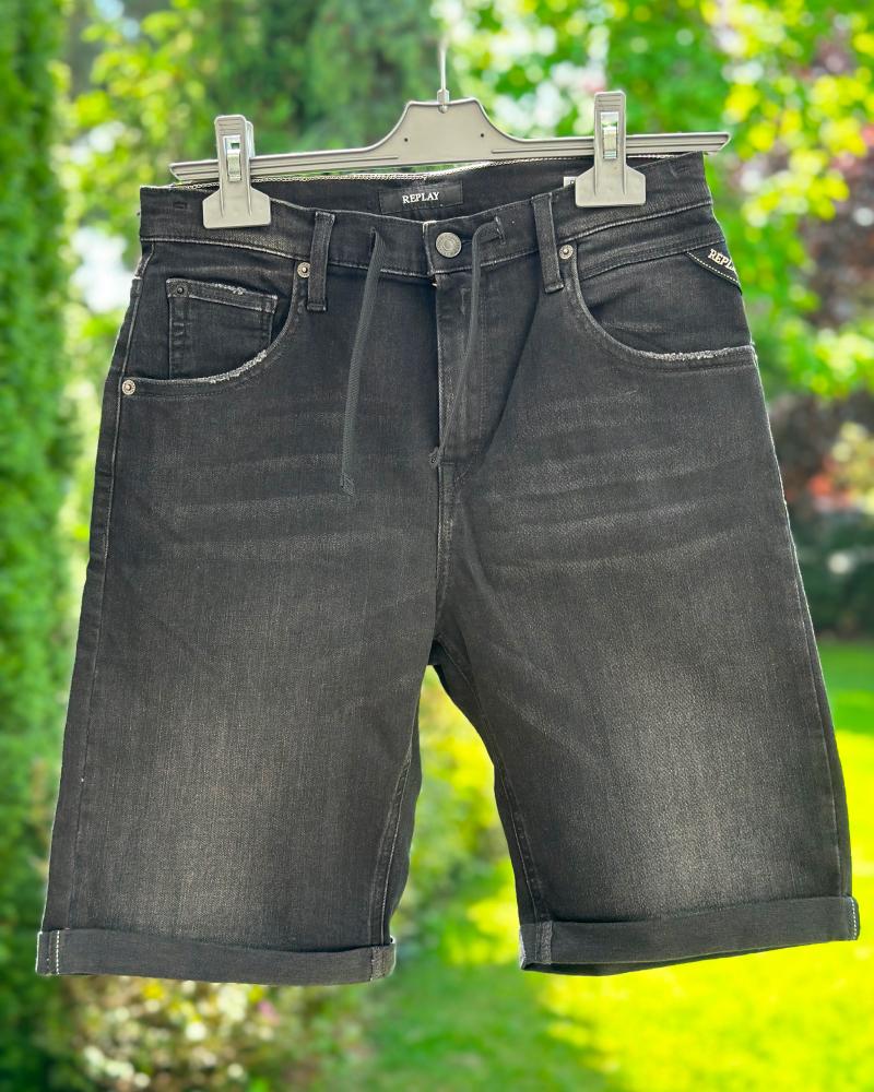 Children's shorts Replay black denim