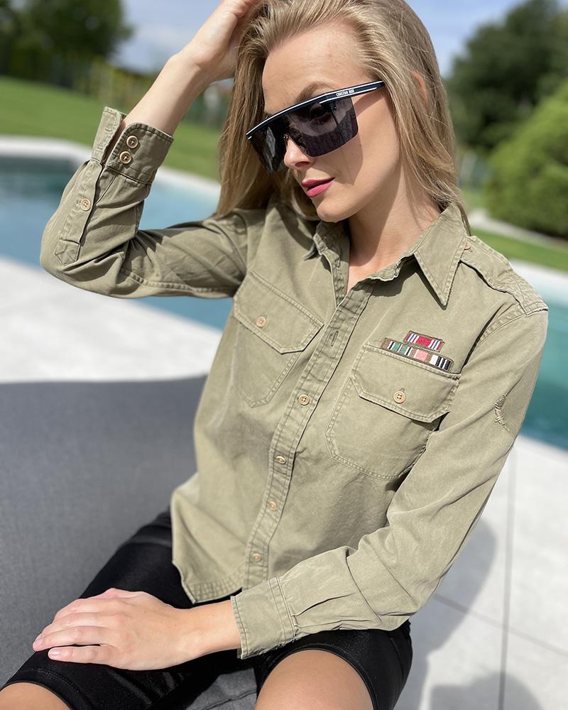 Ralph Lauren khaki women's shirt