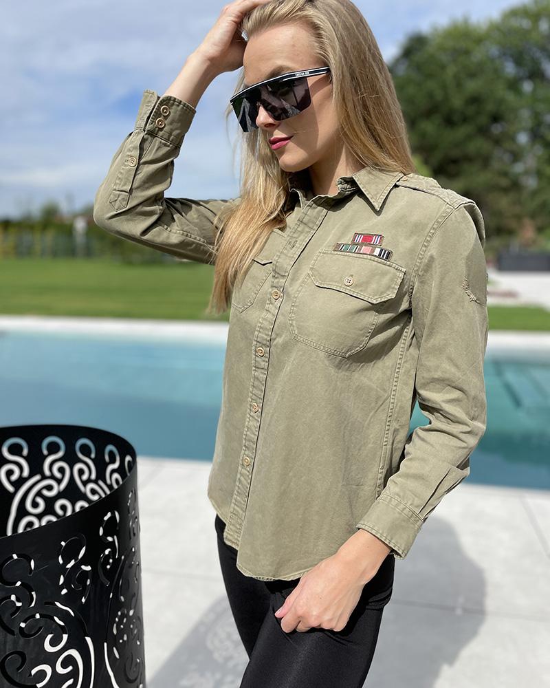 Ralph Lauren khaki women's shirt