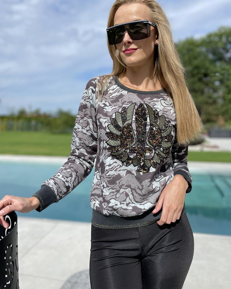 Women's Aeronautica Militare camouflage sweatshirt