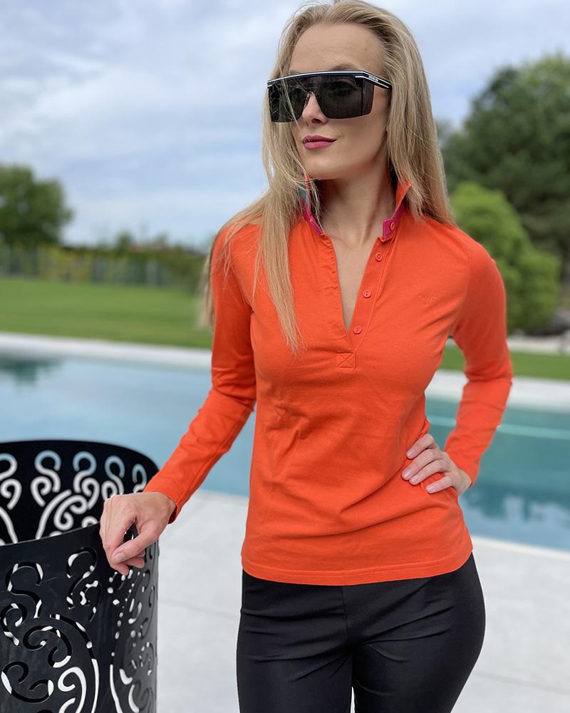 Women's polo shirt Gant orange