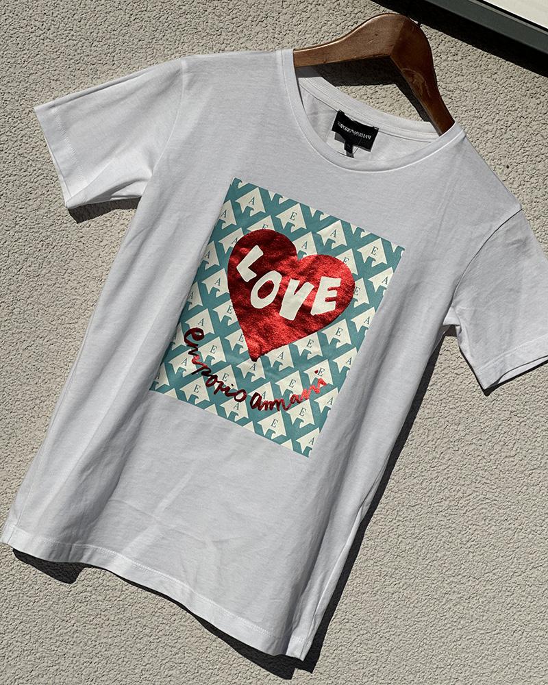 Emporio Armani children's T-shirt with a heart