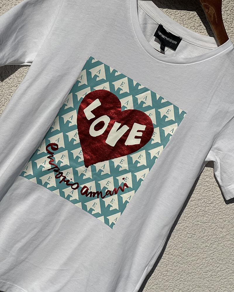 Emporio Armani children's T-shirt with a heart