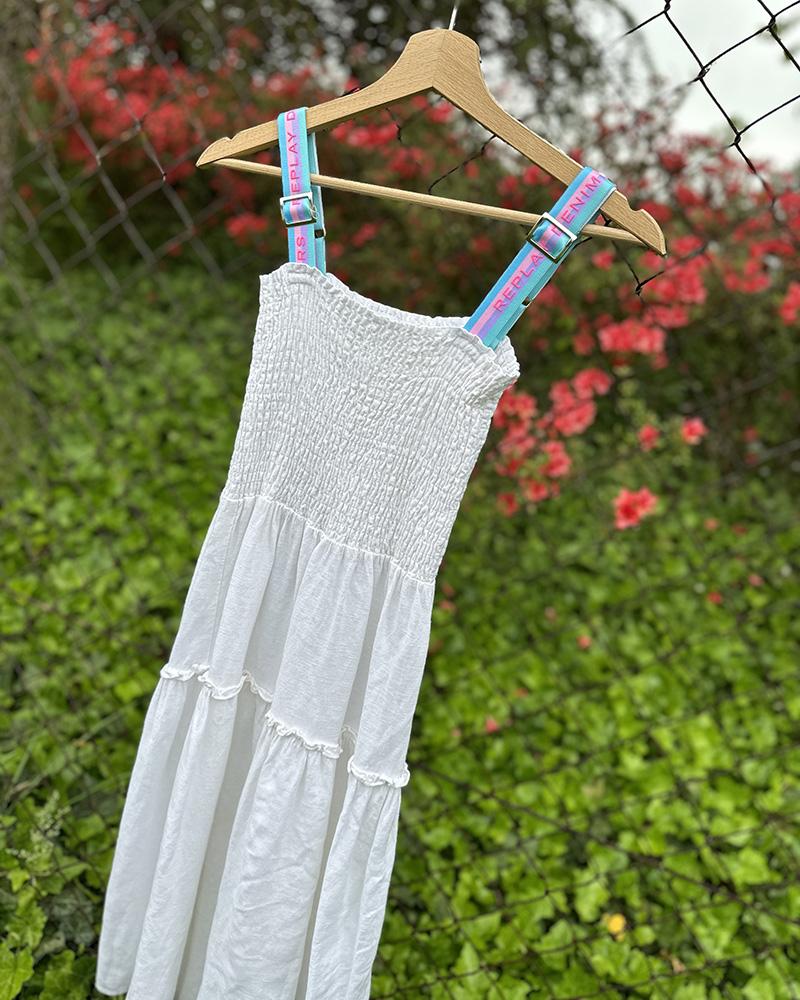 Children's dress Replay white with hangers