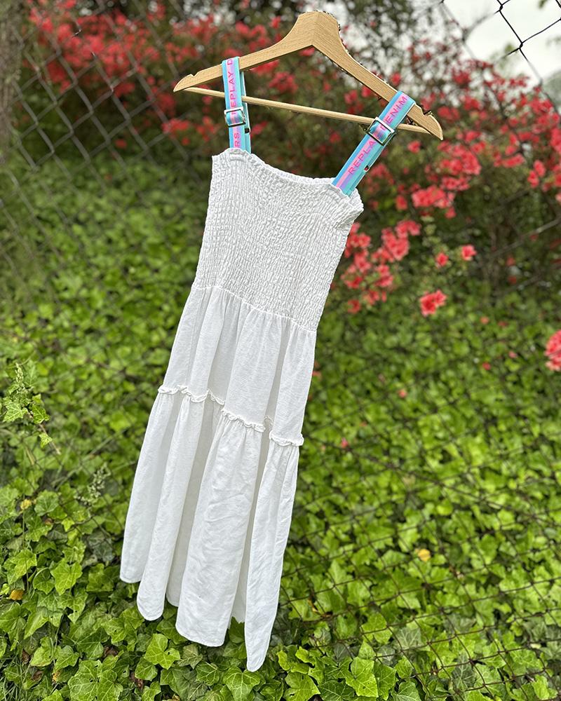 Children's dress Replay white with hangers